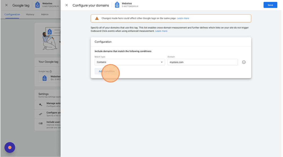 Adding root domains