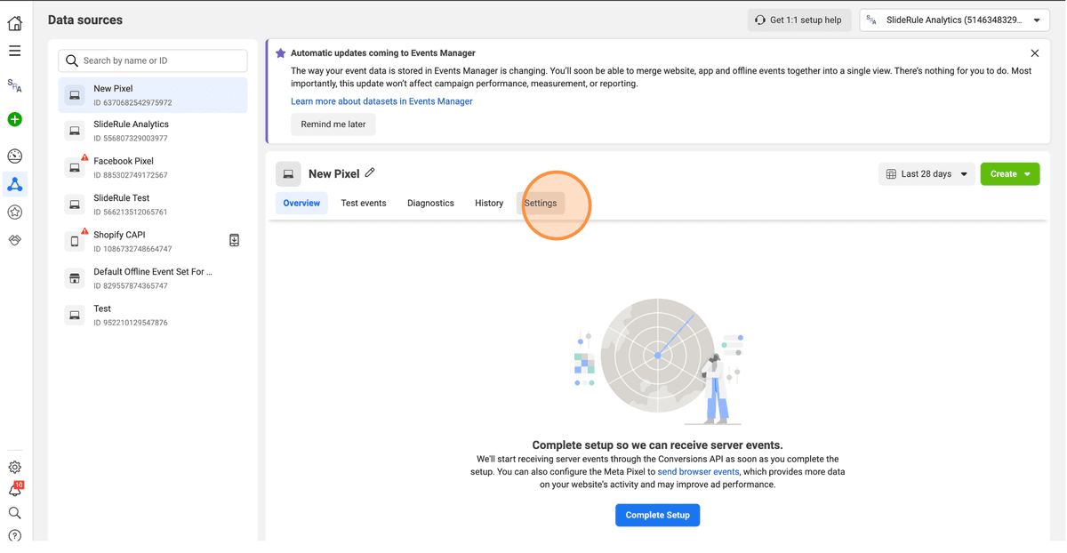 Pixel Settings