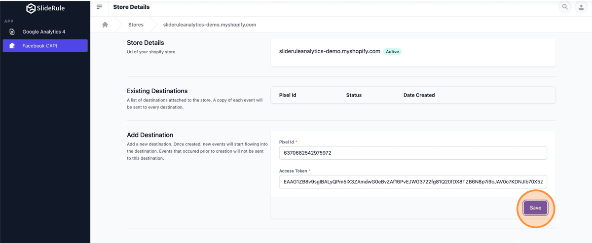 Saving settings in SlideRule