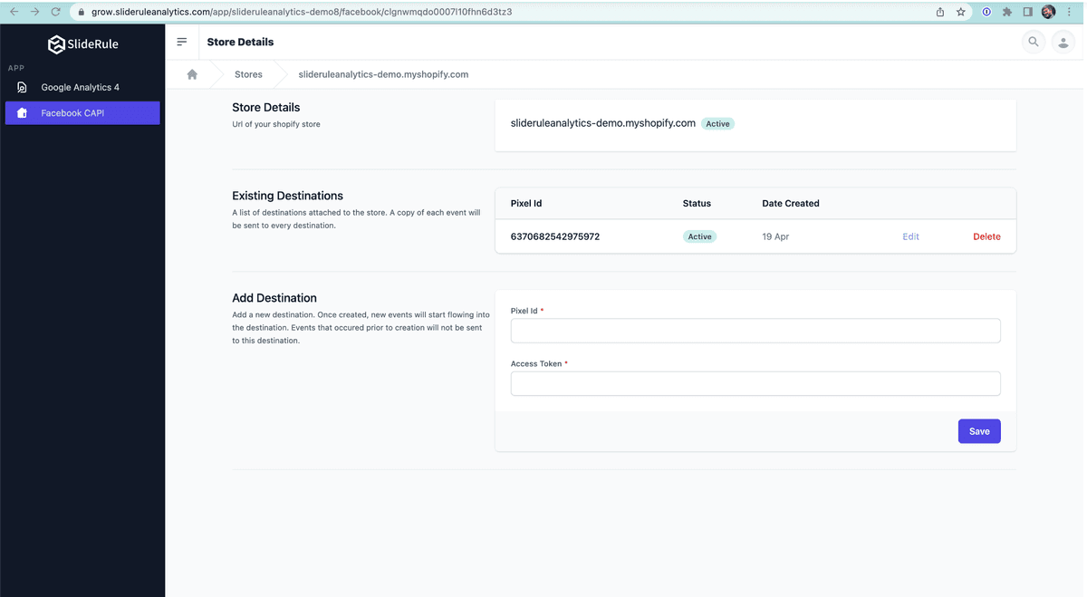 Facebook Pixel & CAPI integration configured