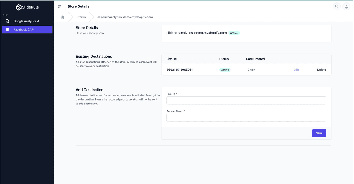 Facebook Pixel & CAPI integration configured