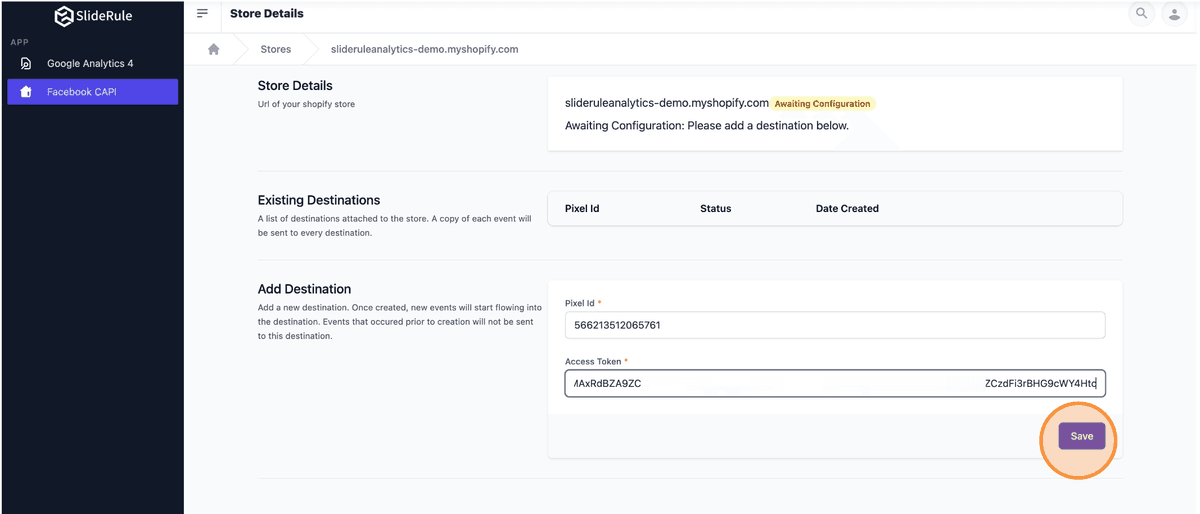 Saving settings in SlideRule